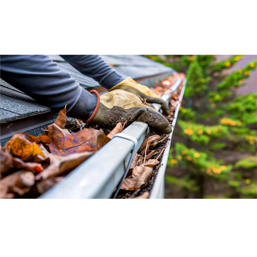 Cleaning gutter debris